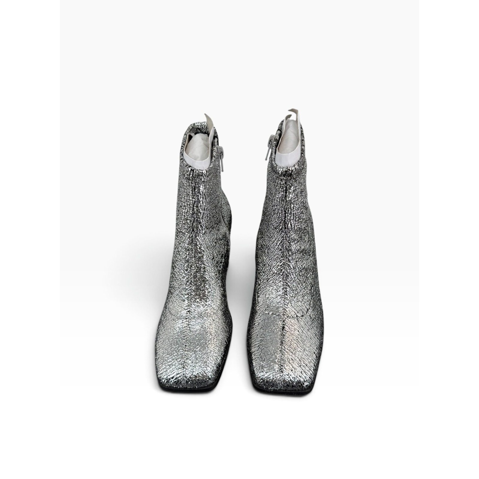 Katy Perry The Lolette Stretch Ankle Boot Metallic Silver 6.5 Nib — image 4 of 8